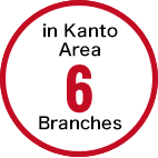 in Kanto Area 6 Branches