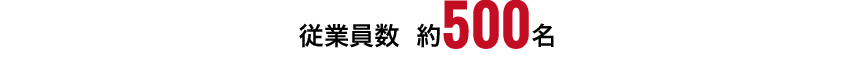 従業員数 約500名